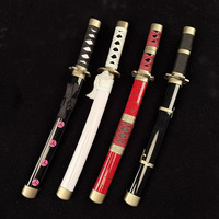 7 styles, 43 cm, petite taille, ONE PIECE Zoro Qiu Shui Xue Zou Sandai Ninja Blade, accessoires de cosplay, épée katana en plastique, anime
