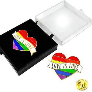 Pin niềm tự hào Đồng Tính tùy chỉnh với Hộp Quà Tặng-chân lgbtq-"Tình Yêu Là Tình Yêu" Pin cầu vồng men - Product Image 6