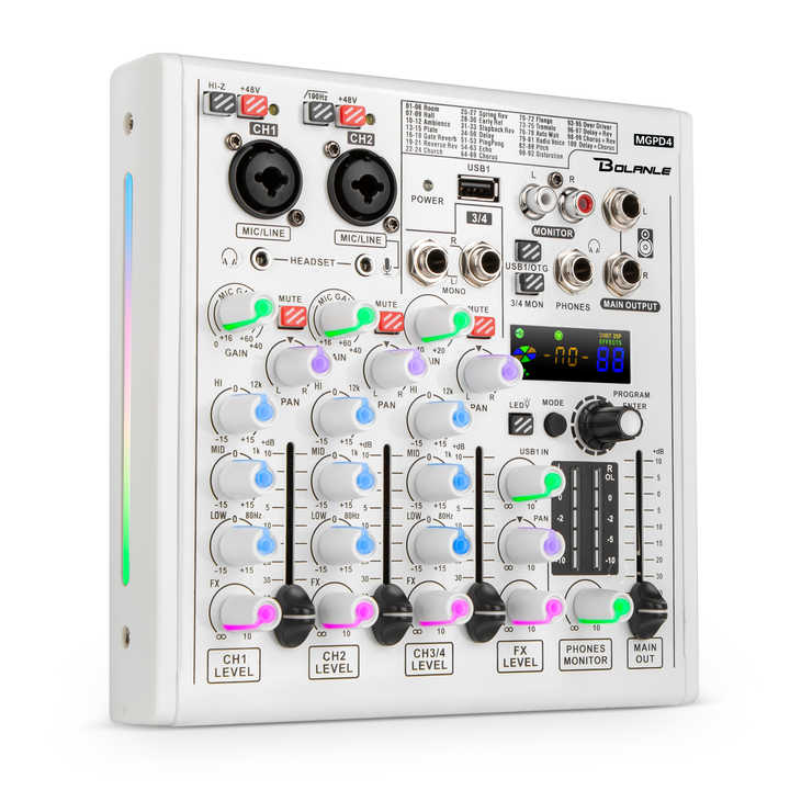 オーディオインターフェース カラオケマイク セット家庭用 DJ ミキサー