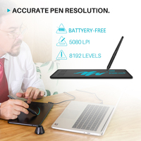 Huion — tablette graphique H640P, fonctionne avec téléphone, ordinateur, tablette graphique numérique, enseignement en ligne, écriture de PDF,