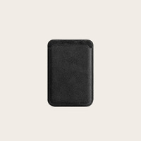 Dompet Magsafe Italia Mewah untuk OEM Logo Kustom, Tempat Kartu Magnetik, Hadiah Bisnis Korporat Premium untuk Pria