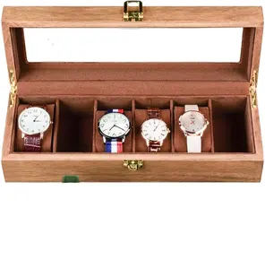 木制手表盒供应商6宽槽木制手表盒收纳器门木制手表盒