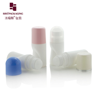 Bouteille à bille roulante en PP anti-fuite avec logo personnalisé SRS, avec bille roulante en plastique pour déodorant