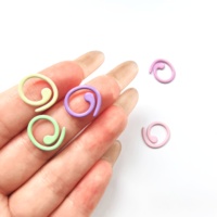 20 marqueurs de mailles circulaires en métal à verrouillage, breloques pour planificateur, accessoires de tricot et de crochet DIY