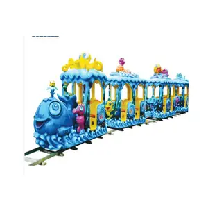 6 Players Electric Train Indoor Outdoor Playground Kids Ride Electric Train