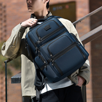 Sac à dos pour ordinateur portable en nylon durable à ouverture frontale avec port USB intégré, sangle pour chariot et logo personnalisé, idéal pour les voyages en extérieur