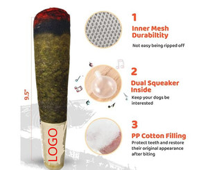 Cool and Funny Eco-Friendly <strong>Dog</strong> <strong>Toys</strong> Plush Cigarette Pet <strong>Toy</strong> with Cute Squeaky Chew <strong>Toy</strong> - Product Image 6