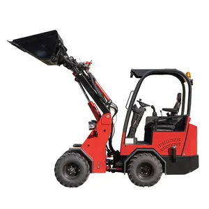 CE Approved Farm Construction Machinery Compact Small Mini Articulating Wheel Loader For Saleer