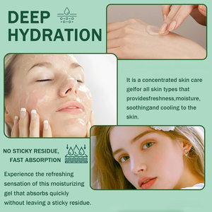 Loción Hidratante de Rápida Absorción y Larga Duración, Refrescante, para el Cuidado de la Piel, Gel de Aloe Vera para Después del Sol, para Rostro y Cuerpo - Product Image 5