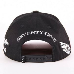 หมวกเบสบอลทรงสปอร์ต 5 ชิ้นส่วน สไตล์สตรีท  ปักโลโก้ได้  สำหรับทุกเพศ  ทรงแด๊ด  ปีกโค้ง  ขายส่ง  โพลีเอสเตอร์ 100%  สีดำ  ผ้ากำมะหยี่  แบบทั่วไป - Product Image 5