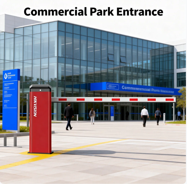 Hikvision DS-TMG520 DC Servo Barrier Gate | Anti-Collision Waterproof Adjustable Speed Parking & Toll Entrance 3M/4M/6M