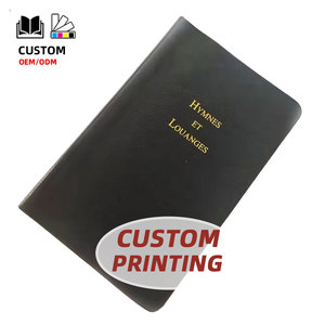 Impression de livres personnalisés en gros en Chine, couverture souple en cuir avec dorure à chaud, impression de livres de chants <span class=keywords><strong>et</strong></span> de louanges - Product Image 1