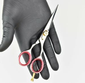 Ciseaux de coiffure professionnels en acier inoxydable bord de rasoir lame droite cisailles de coupe de cheveux avec utilisation de salon de coiffure à pointe pointue - Product Image 3