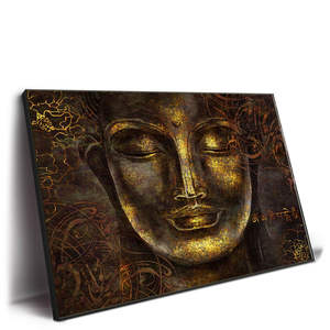 अमूर्त एचडी बुद्धा सिर कैनवास दीवार कला डेको डिजाइन वयस्क लक्षित दर्शकों की सजावट - Product Image 4