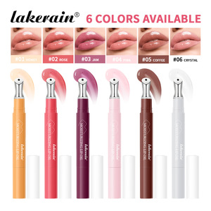 Set de 6 Colores de Aceite <span class=keywords><strong>Labial</strong></span> Hidratante Cristalino Lakerain, Diseño de Punta de Lápiz, <span class=keywords><strong>Bálsamo</strong></span> <span class=keywords><strong>Labial</strong></span> de Larga Duración, Suave, Anti-Resequedad y Agrietamiento - Product Image 1