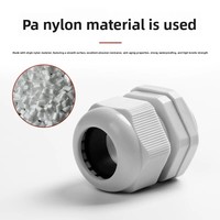 Connecteurs étanches série M en nylon PA66 YQWEIG, presse-étoupe étanches série PG, protection contre la tension en plastique M12/M16
