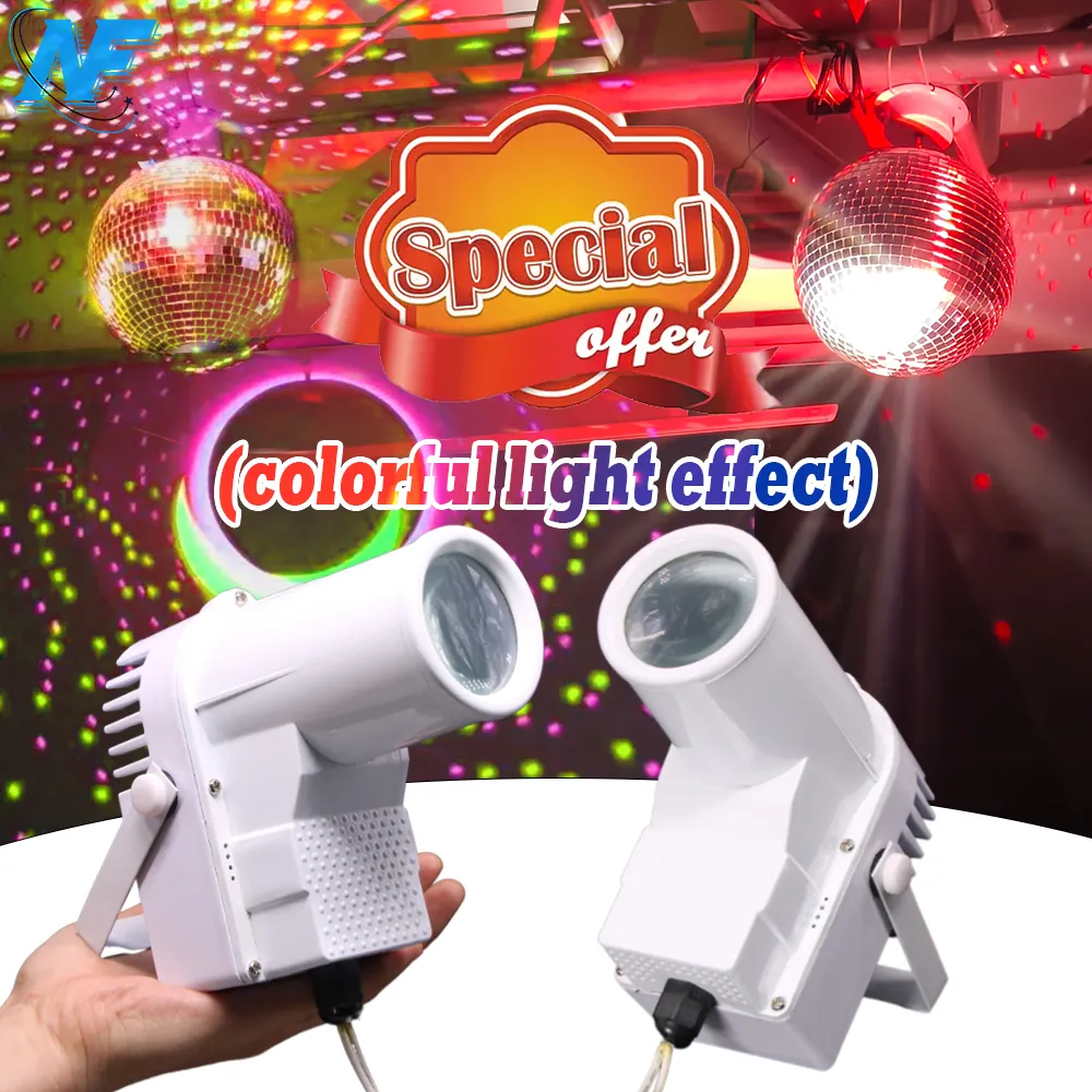 RGBW MINI DMX512 Bühnenlicht Disco-Beam Led Pin-Spot-Licht Spiegelkugel Pin-Spot-Lichter Scheinwerfer für DJ Party KTV