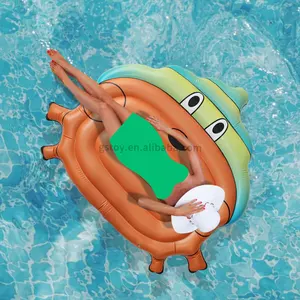 Colchão flutuante para piscina de caranguejos, jangada inflável para brincar aquático de verão