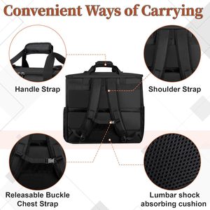 Tragbarer <span class=keywords><strong>Gaming</strong></span>-Rucksack für Desktop-PCs Große Trage tasche für Mainframe-Chassis-kompatible Tastatur-Mausasche - Product Image 4