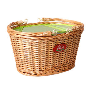 ZHIQUAN الملونة الخوص الصفصاف الروطان سلة مصغرة هدية شراء مقبض سلة النزهة مجموعة سلة التخزين مع حقيبة للحفاظ على البرودة لمدة 4 - Product Image 4