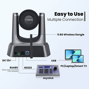 Telecamera per Conferenze PTZ Teveo <span class=keywords><strong>Serie</strong></span> NV10W con Zoom Ottico 10x e USB3.0 Videocamera 1080P per Trasmissioni in Diretta - Product Image 3