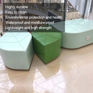 Set da Giardino in Fibra di Vetro FRP Personalizzato, Sgabelli Moderni per Lounge, Sedie Portatili e Durevoli per Hotel e Appartamenti, Design Floreale - Product Image 2