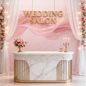 Carta da Parati in Tessuto con Motivo a Nastro in Seta Oro <span class=keywords><strong>Rosa</strong></span>, Economica e Resistente, per Matrimoni, Saloni, Reception, Facile Installazione - Product Image 5