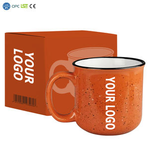 Tazza da Caffè in Ceramica, Tazza da Viaggio 15 Once, Tazza Vintage 14 Once, Tazze da Campeggio Smaltate, Tazze <span class=keywords><strong>con</strong></span> Logo in Porcellana - Product Image 1