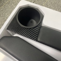 YBJ nouveau support de gobelet d'accoudoir de porte magnétique pour Land Cruiser pick-up FJ70 76 78 FJ79 Version de bâton en Fiber de carbone LC79 porte-gobelet