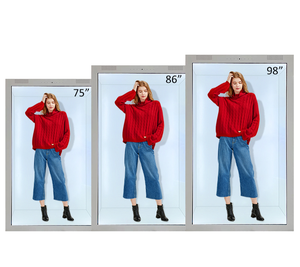 Trong nhà xem qua LCD sản phẩm quảng cáo truy cập <span class=keywords><strong>Showcase</strong></span> trong suốt 3D hiển thị đứng hộp màn hình cảm ứng LCD hiển thị tủ - Product Image 3