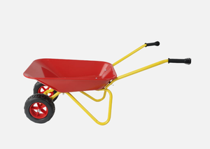 <span class=keywords><strong>Brouette</strong></span> rouge en métal massif pour enfants, idéale pour le jardinage (feuilles, terre, sable) - Product Image 3