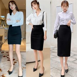Dames Stretch Werkokken Professionele Zakelijke Kantooroutfits 5xl Dames Corporate Wear Formele Kleding Wikkelrok - Product Image 2