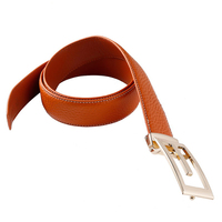 Ceinture en cuir véritable de grande taille pour homme, OEM, en alliage de Zinc, Design marron, épaisseur de 3.5mm, vente en gros