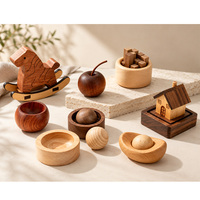 Diffuseur en bois de noyer noir, ornement créatif rond pour aromathérapie, décoration d'intérieur pour chambre et voiture, parfum d'huiles essentielles