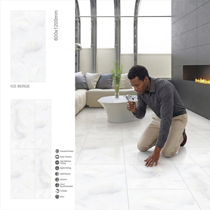 60x120 White Ice Land Marble Design Discontinued Polished Porcelain Flooring Tiles Interior 600x1200 Limited Stock Sri Lanka - Product Image 5