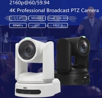Cámara profesional 4K SDI HDM1 POE PTZ para transmisión en vivo Zoom óptico 12x para eventos deportivos o cámara de transmisión en vivo de Iglesia