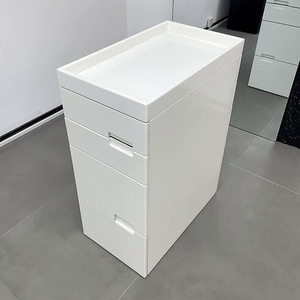 Armoire à outils en bois massif laqué avec tiroirs, simple ou double face, rangement <span class=keywords><strong>de</strong></span> salon, couleurs personnalisées, pour barbier - Product Image 2