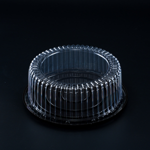 Dùng một lần Vòng bánh bánh tàu sân bay 9 inch nhựa bánh container với mái vòm có nắp đậy rõ ràng bánh sinh nhật hộp bánh sandwich khay - Product Image 1