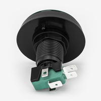 Bouton poussoir de jeu PBS-36, momentané, avec éclairage LED, grand bouton rond pour arcade, avec micro-interrupteur vert