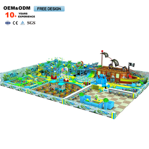Parque Infantil Interior con Temática Oceánica para Niños, Equipos de Juego Suave y Juegos Interactivos con Toboganes de Plástico - Product Image 5
