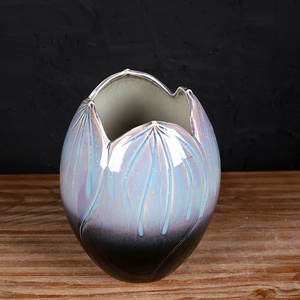 Vase <span class=keywords><strong>de</strong></span> <span class=keywords><strong>fleurs</strong></span> en porcelaine, <span class=keywords><strong>pot</strong></span> <span class=keywords><strong>de</strong></span> <span class=keywords><strong>fleurs</strong></span> en céramique, haute température, bon marché, décoration artistique, intérieur et extérieur - Product Image 4