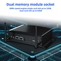 Toptan Sıcak Satış Fansız Mini Endüstriyel Bilgisayar H6-i7-10510U Yonga Seti DDR4 RAM Intel İşletmeler İçin ABD/AB/AU Fişleriyle