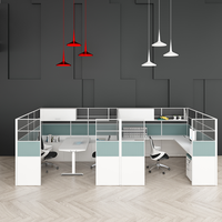 Cloison d'écran de confidentialité poste de travail de bureau Table de bureau centre d'appel meuble modulaire poste de travail de cabine de bureau
