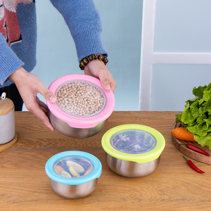 Juego de Loncheras Térmicas de Acero Inoxidable 304 Ecológicas para Adultos y Niños, con Tapa de Plástico, Aptas para Microondas - Product Image 3