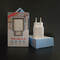 Chargeurs muraux modulaires ultra-rapides pour marchés européens, chargeur PD 25W à double port