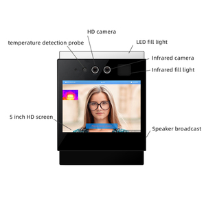 5 inch sinh trắc học Nhận dạng khuôn mặt thời gian và tham dự hệ thống máy ảnh - Product Image 5