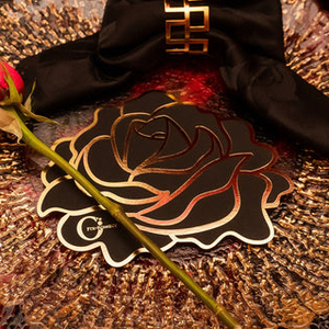 2025 Tùy Chỉnh In <span class=keywords><strong>Menu</strong></span> Tròn Với 1 Màu Lá Sáng Tạo Hình Dạng Giấy Đám Cưới Sang Trọng Thẻ Thực Đơn Bữa Ăn Tối - Product Image 6