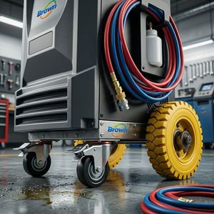 Máquina de Recuperación y Recarga de Refrigerante para Aire Acondicionado Totalmente Automática, Modelo Brown <span class=keywords><strong>AC750</strong></span>, para Mantenimiento y Reparación de Aire Acondicionado de Automóviles - Product Image 2