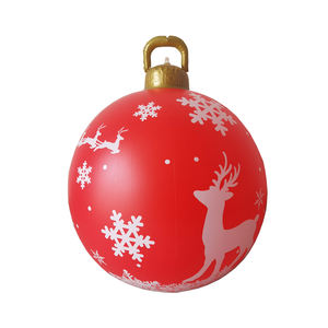 Adornos Navideños Inflables de PVC Modernos de 40 cm, Ecológicos, Bolas Colgantes para Decoración de Jardín y Hogar, Fiestas Navideñas y Regalos - Product Image 1