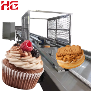 Thiết kế Mới Thép không gỉ Tự động sản xuất sữa trứng Bánh xốp Máy nướng bánh năng suất cao màn hình cảm ứng điều khiển Cupcake - Product Image 1